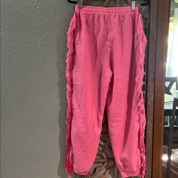 Adidas Originals Pink Fringe Pants RARE M - Picture 5 of 5
